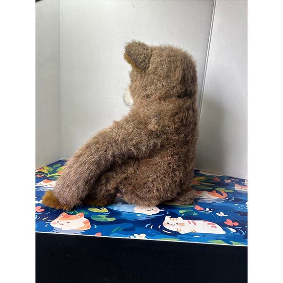 KAMAR prototype Brown Bear Crescent Moon Chest Plush Stuffed Animal Toy Doll - Picture 7 of 11